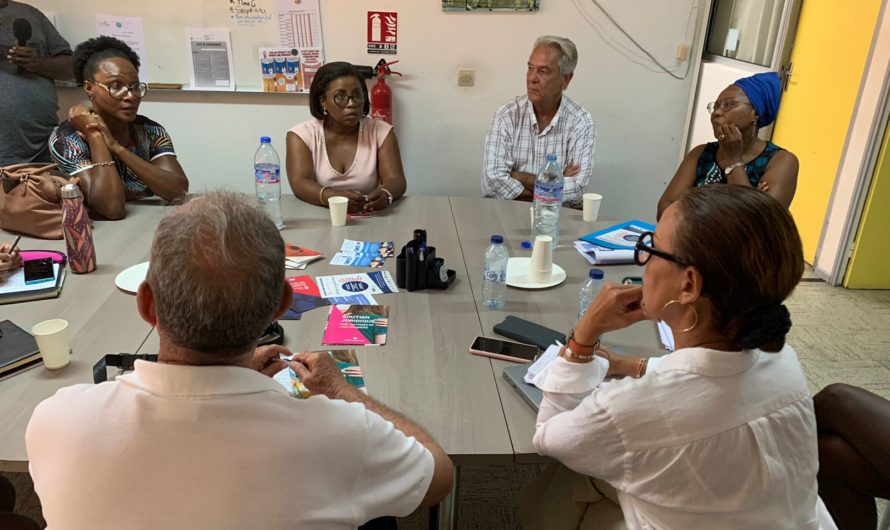 Déplacement de Madame Justine BÉNIN en Guadeloupe.