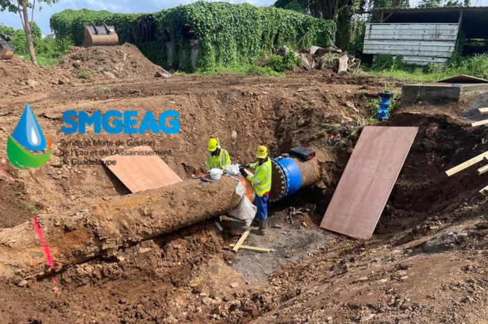 SMGEAG : Rupture de canalisation Abymes et Pointe-à-Pitre