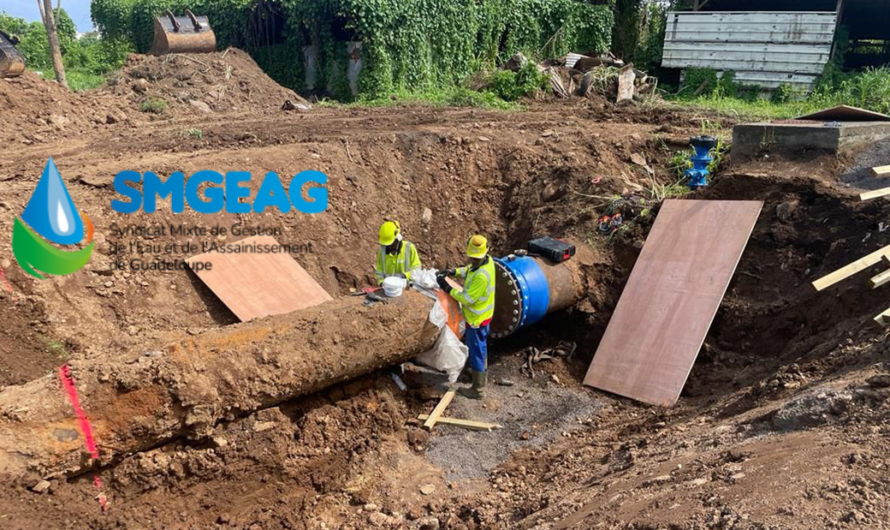 SMGEAG : Rupture de canalisation Abymes et Pointe-à-Pitre