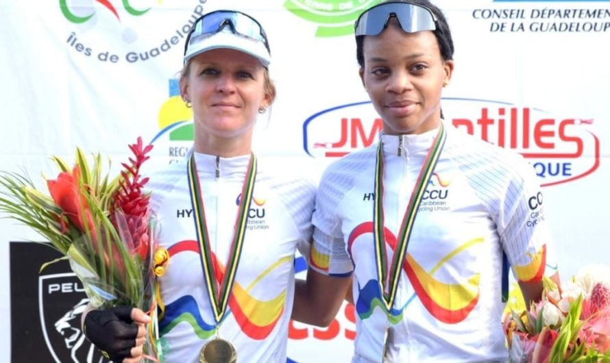 Briche Clémence (Guadeloupe), championne Kelyanne JULUS (Martinique), championne espoir de la Caraïbe Route 2023.