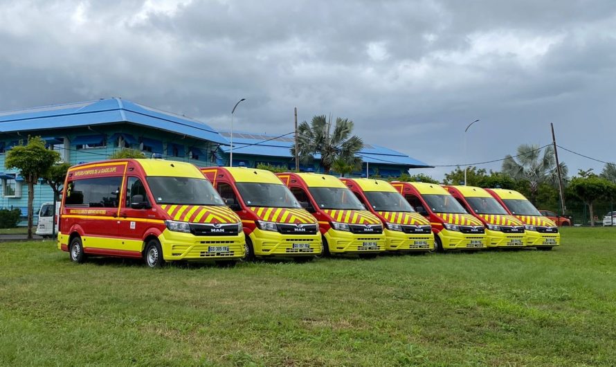 Les Abymes. Cérémonie de vœux au  SDIS GUADELOUPE