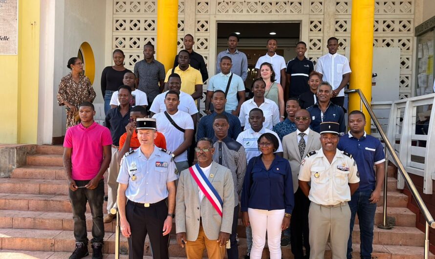 Cérémonie de signature de contrats avec le RSMA à Capesterre-Belle-Eau