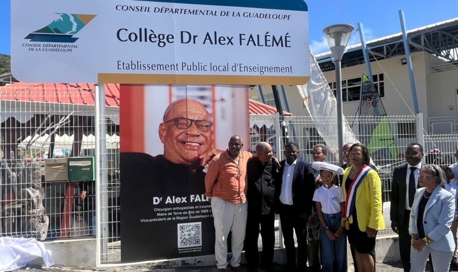Dénomination Officielle du Collège Dr. Alex Falémé à Terre-de-Bas : Une Célébration de l’Éducation et de la Mémoire